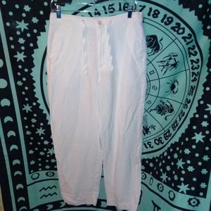 White pants Linen Havana Co. 28-30 small